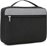 Vista 11 de JIANYA Funda para la Biblia para mujer, fundas de Biblia de leopardo para mujer, con asa y bolsillo con cremallera