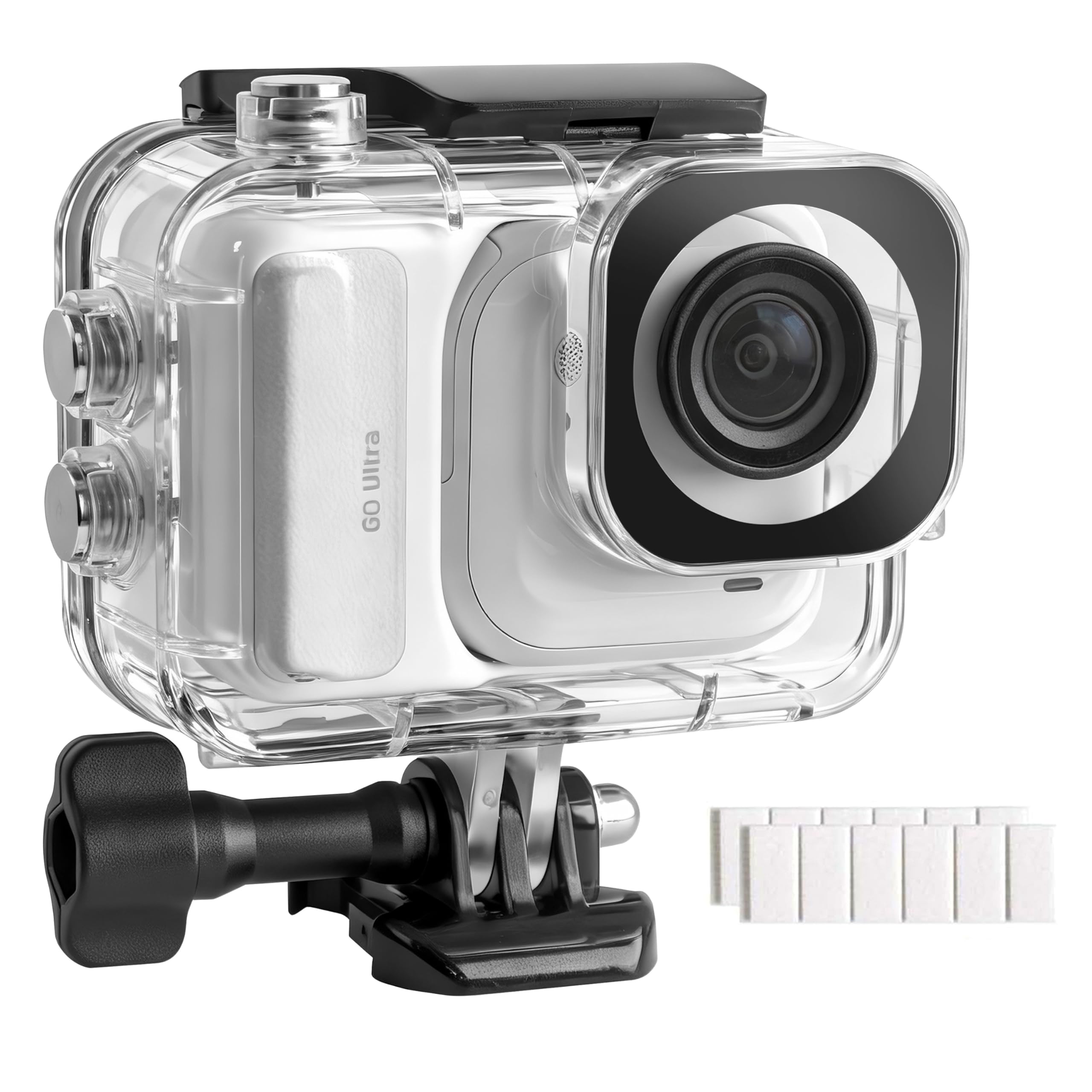 FitStill Wodoszczelna obudowa do Insta 360 go Ultra, 50 m / 164 ft, obudowa ochronna przed nurkowaniem, można zainstalować kamerę Go Ultra i jej moduł rozszerzający, ochrona przed kurzem, akcesoria Go