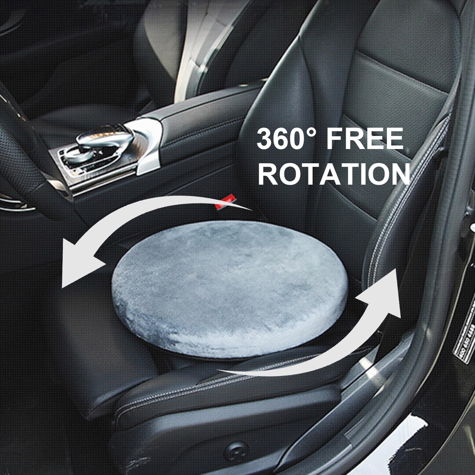 yakermur Coussin De Siège Rotatif À 360° pour Voiture, Coussin Pivotant Voiture Plateau Tournant Handicapés De Siège Rond Véhicule Équipement D'Aide Rotatif yakermur Coussin De Siège Rotatif À 360° pour Voiture, Coussin Pivotant Voiture Plateau Tournant Handicapés De Siège Rond Véhicule Équipement D'Aide Rotatif