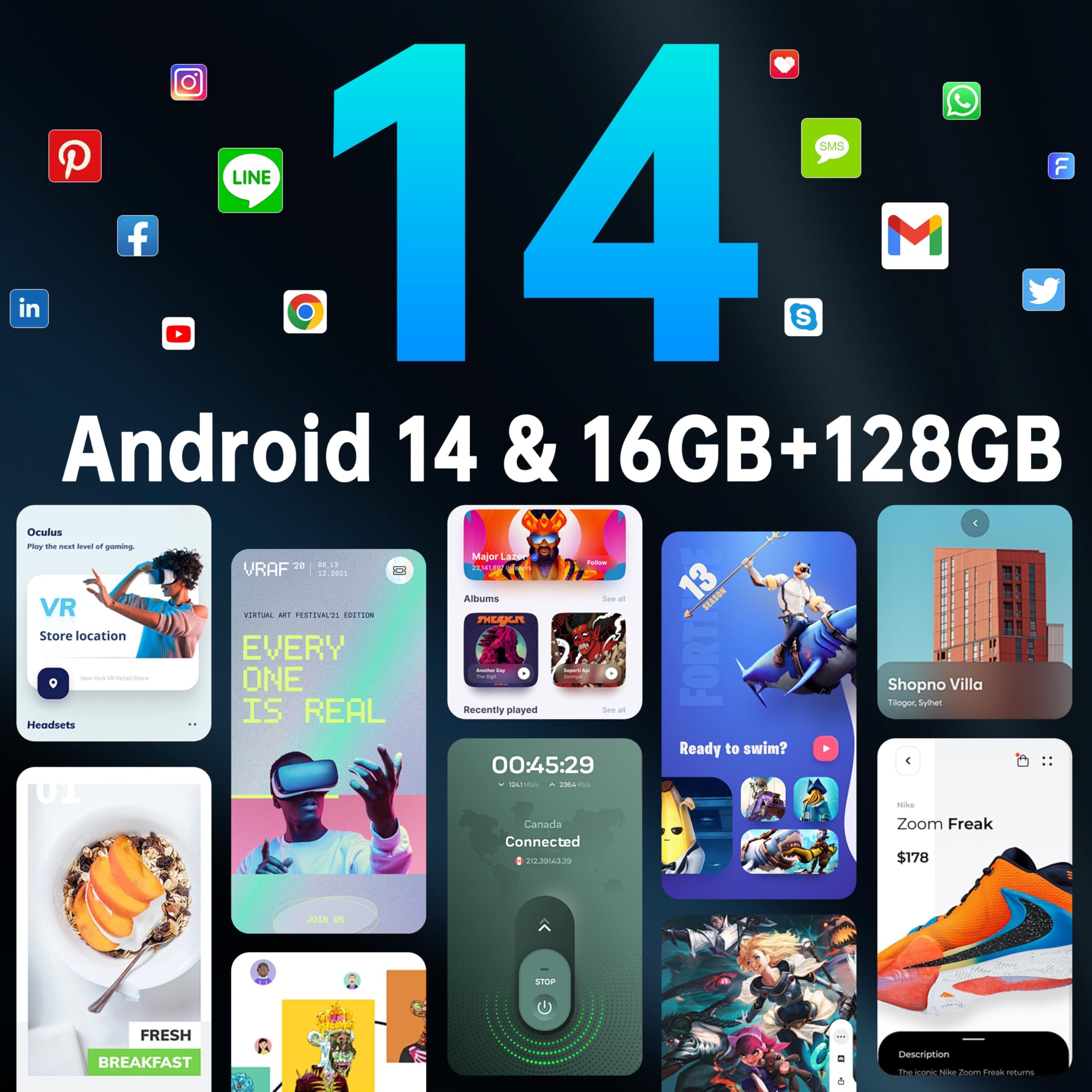 OUKITEL WP28S Rugged Smartphone - Android 14 10600mAh -16 (4+12) GB RAM + 128GB ROM Telefono Indistruttibile, 6.52" HD 13MP+5MP Cellulare Impermeabile IP68 /Dual SIM 4G/Face ID/NFC/OTG/GPS Arancio