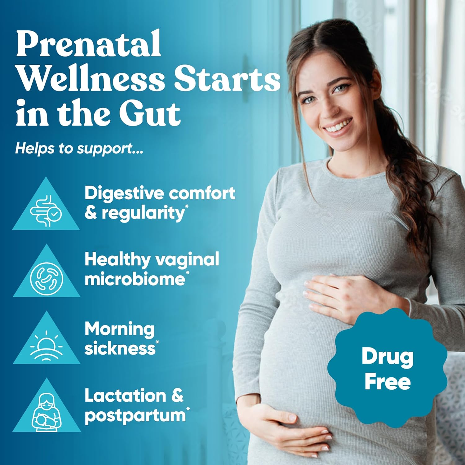 Momma Prenatal Probiotics Mom & Baby – Gut and Digestive Postpartum, Nursing, Morning Sickness Pregnancy Relief – 18 Clinically Proven Strains, 14 Billion CFU, Prebiotic – 30 Mini Vegan Capsules - Image 2