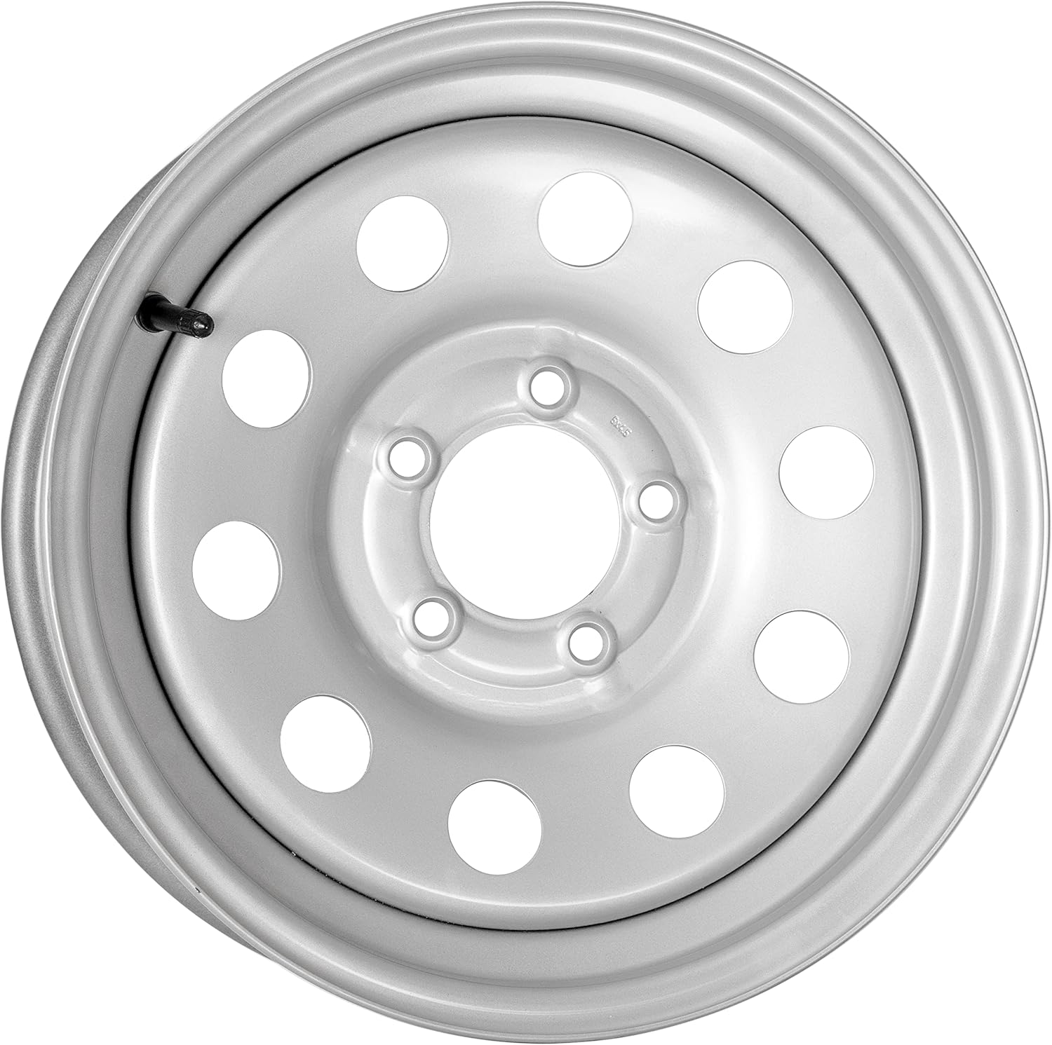 Silver Vesper Steel Trailer Wheel 15"x5" 5 on 4.5