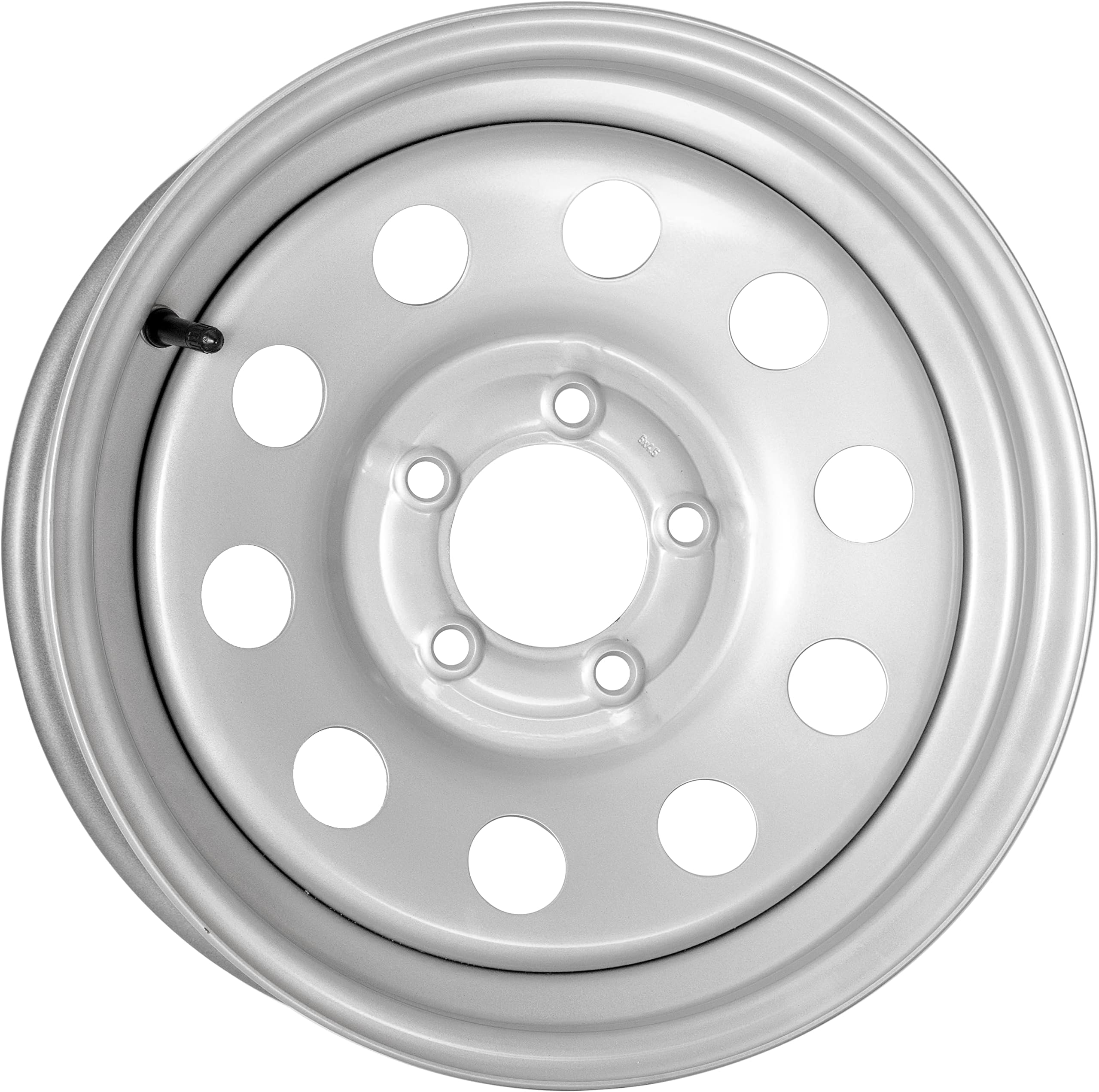 Silver Vesper Steel Trailer Wheel - 15"x5" 5 on 4.5
