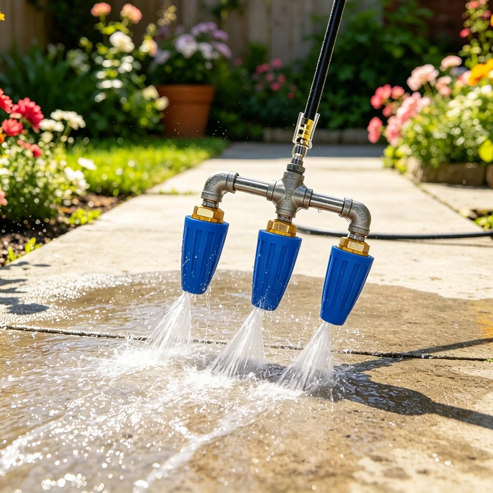 Boquilla Triple para Hidrolavadora 4000 PSI Resistente Con 360 Grados