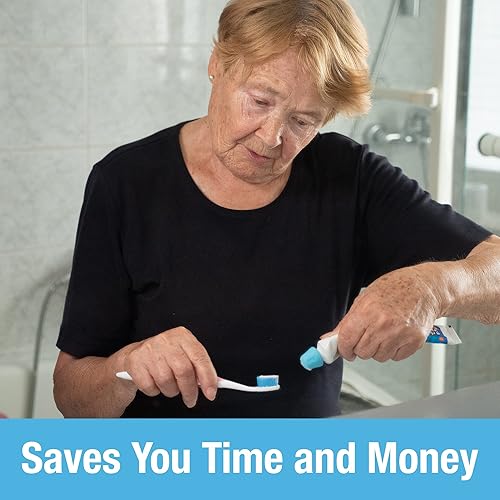 Miniatura 7 de Tilcare - Tapas de pasta de dientes con cierre automático, paquete de 6, dispensadores de tapas sin residuos para baño de adultos y niños, tapas