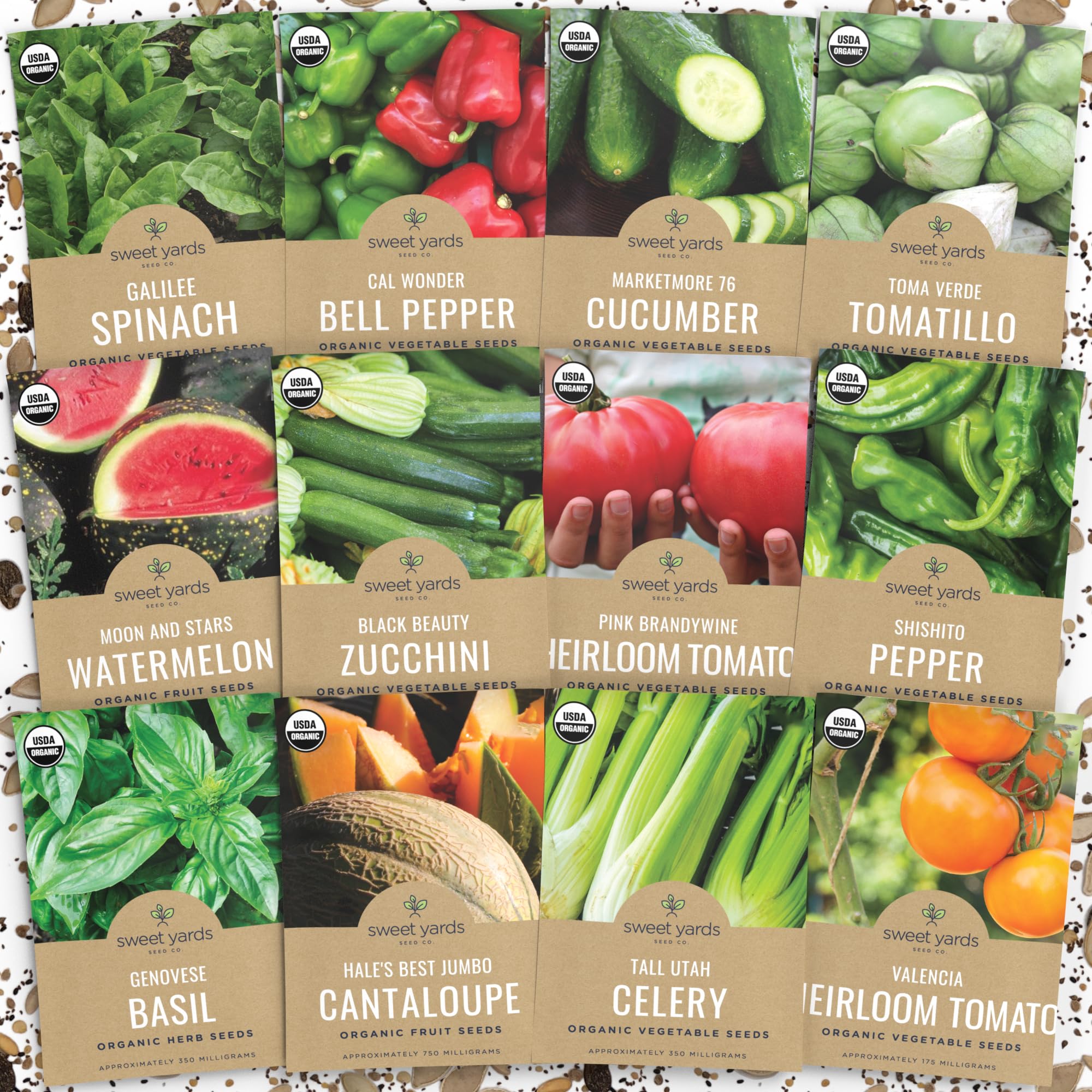 Buy Summer Vegetable Garden Variety Pack NonGMO USDA Certified Open