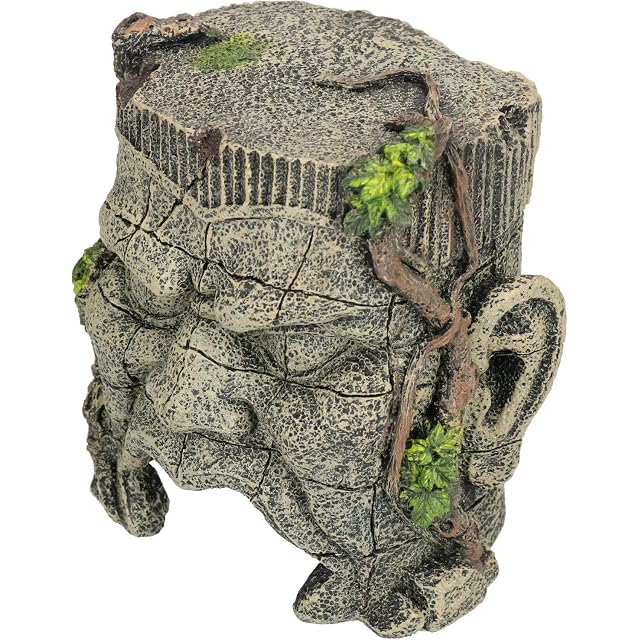 Foto 5 de 7 de AB Tools - Túnel antiguo para acuario y cabeza de piedra, adorno para tanque de peces