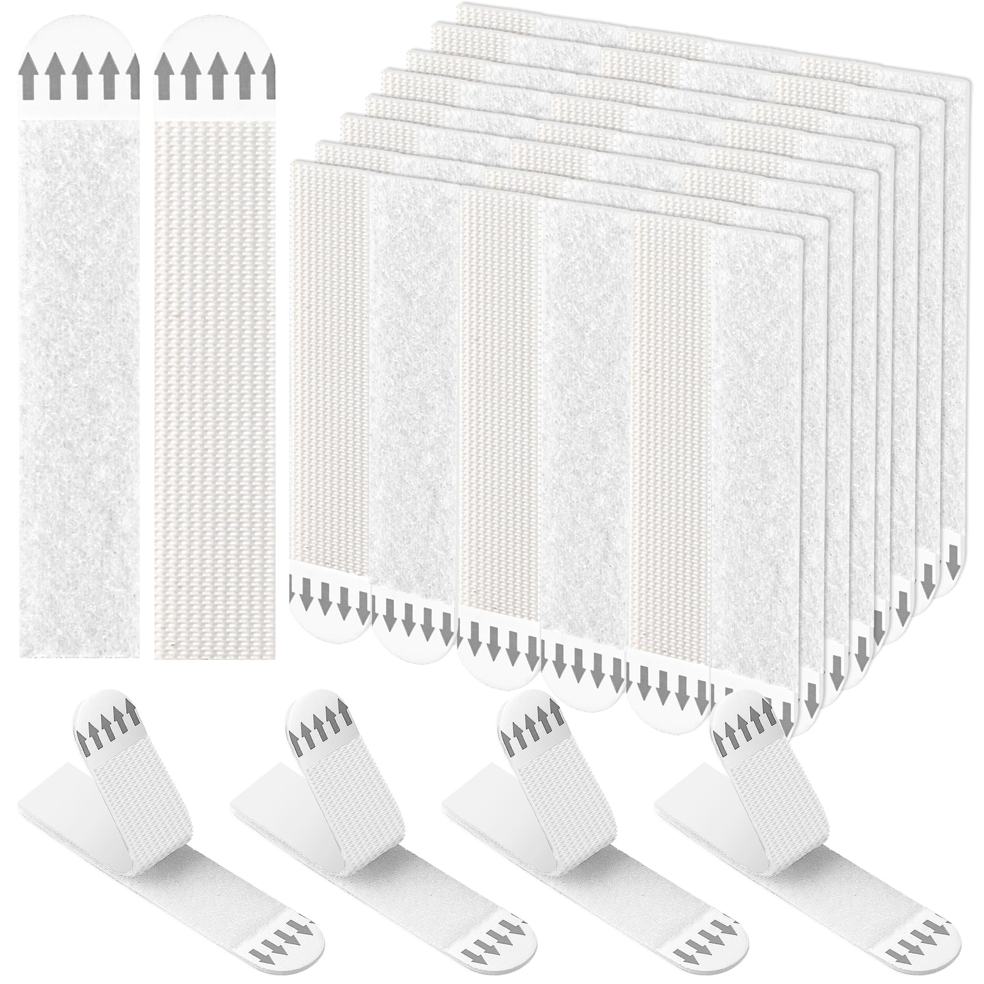 24 Pairs Heavy Duty Picture Hanging Strips – No Damage Wall