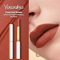 Vista 4 de Juego de brochas de maquillaje, lápiz labial y máscaras faciales, cepillo corrector de rubor en polvo, barra de labios mate de larga duración, kit