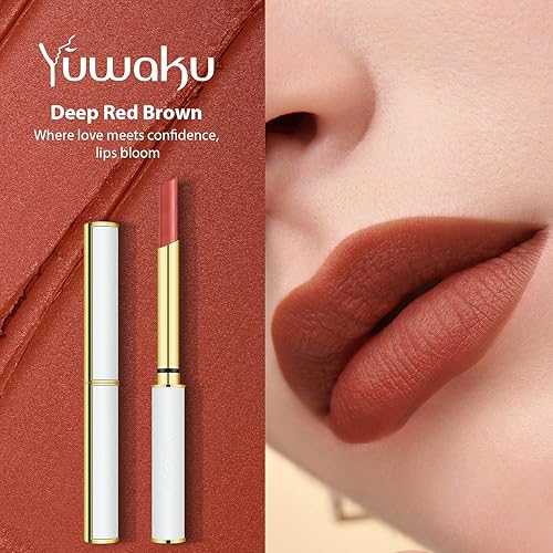 Miniatura 4 de Juego de brochas de maquillaje, lápiz labial y máscaras faciales, cepillo corrector de rubor en polvo, barra de labios mate de larga duración, kit