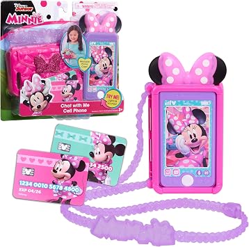 Minnie Coffret Téléphone Portable Minnie Mouse avec Pochette et Cartes
