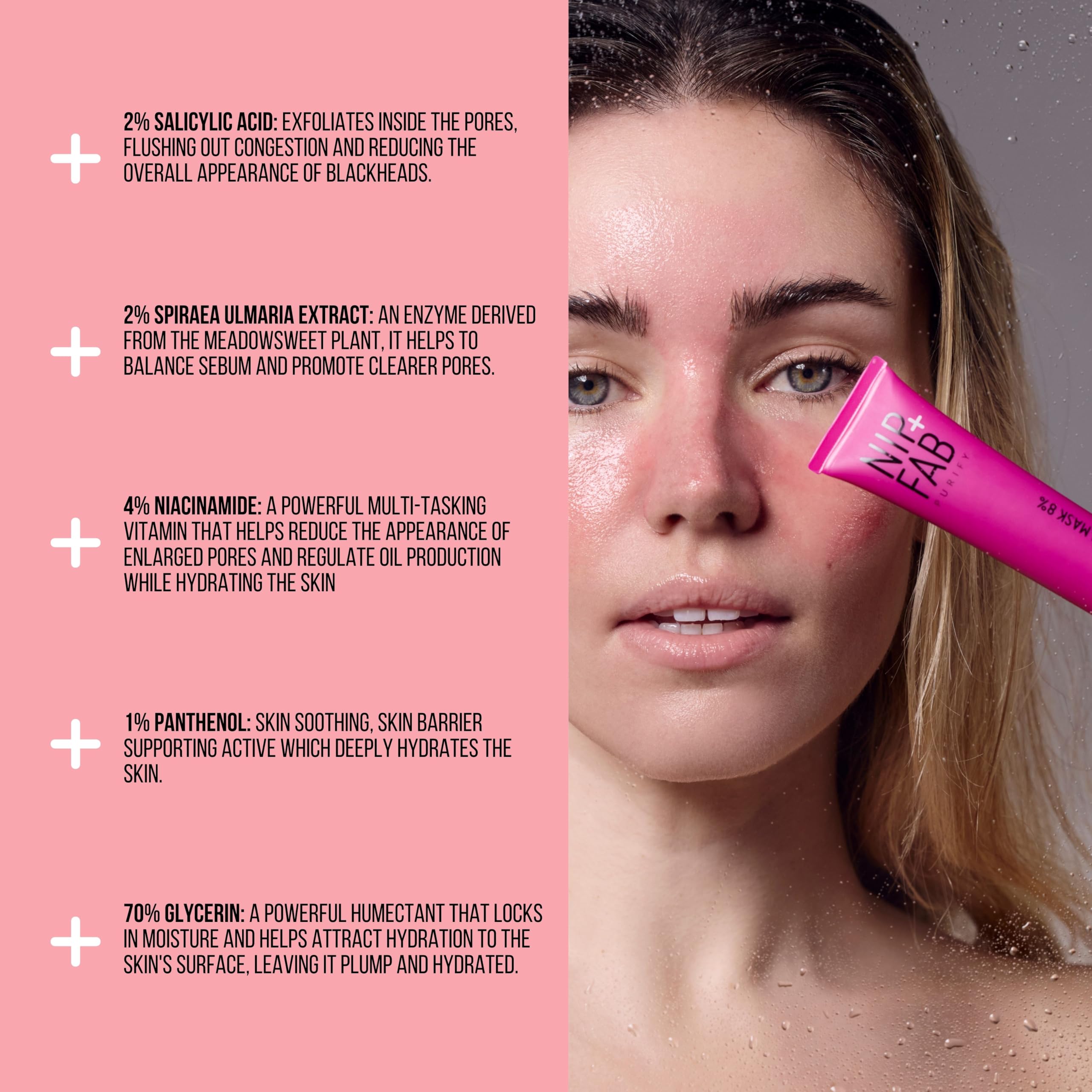 Nip+Fab Salicylic Fix Blackhead Steam Mask, Deep Pore Cleansing Treatment for Clear Radiant Skin - Image 3