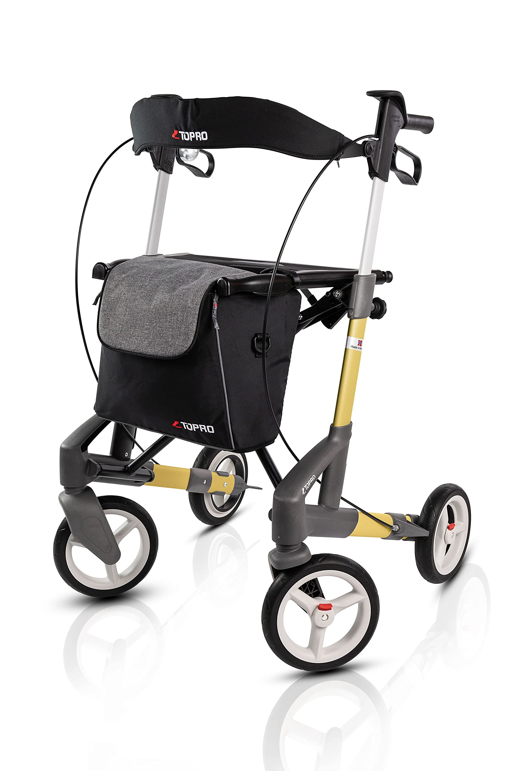 ToproTroja 5G Premium Rollator Yellow Size M