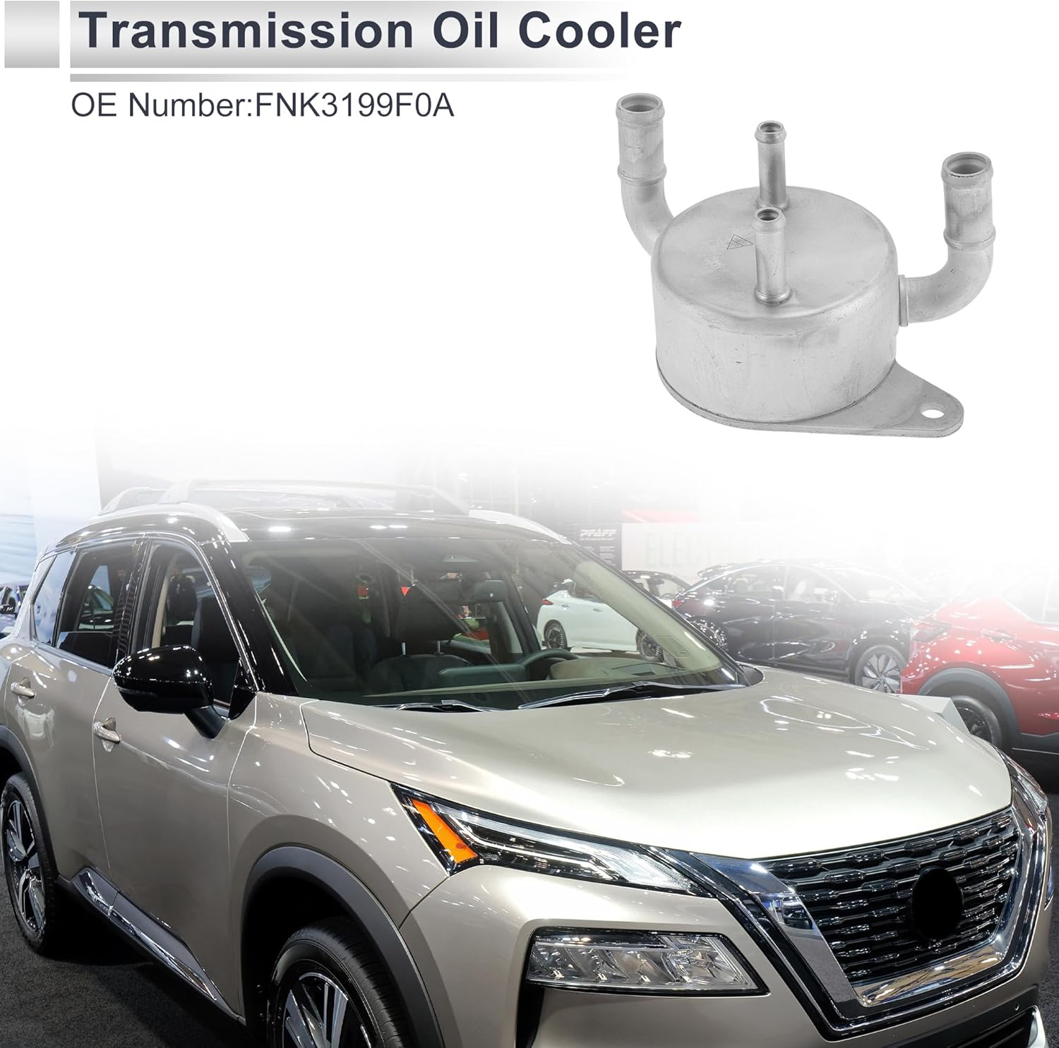 Engine Oil Cooler for Mazda 3 2004-2009 Transmission Oil Cooler Trans Cooler No.FNK3199F0A Aluminum Alloy 1 Pc