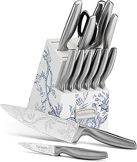 15pc Caskata Collection™ Stainless Steel Hollow Handle Cutlery Block Set, C77SS-15PKCA