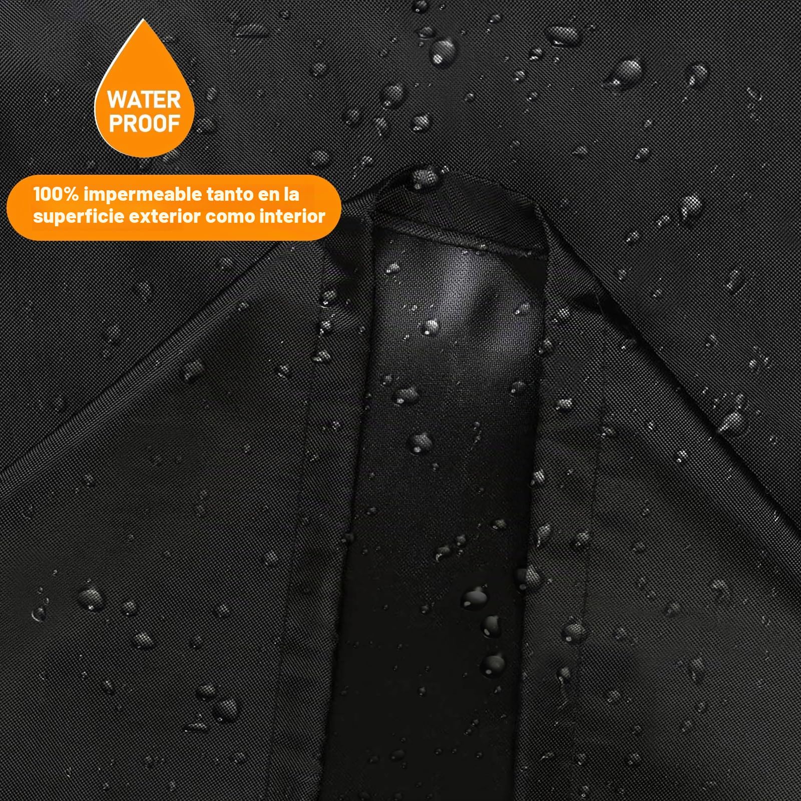 Funda Barbacoa para Weber 57cm Impermeable, Weber Cubierta para Barbacoa Redonda Exterior, 500D Oxford Resistente a la Intemperie Cubierta BBQ de Parrilla(Φ71x68cm)