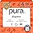 Pura Size 4 Eco-Friendly Diapers (18-31lbs) TCF Hypoallergenic, Soft Organic Cotton, Sustainable, up to 12 Hours Leak Protection, Allergy UK, Recyclable Packaging, 3 Packs of 22 (66 Diapers)