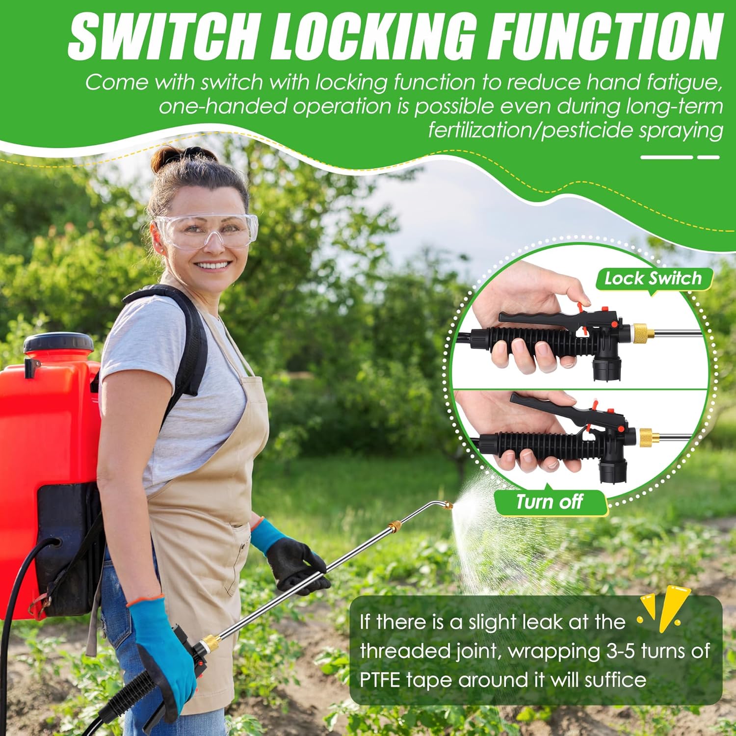 Enhon Extendable Sprayer Wand Compatible with PetraTools & Greenworks image 4