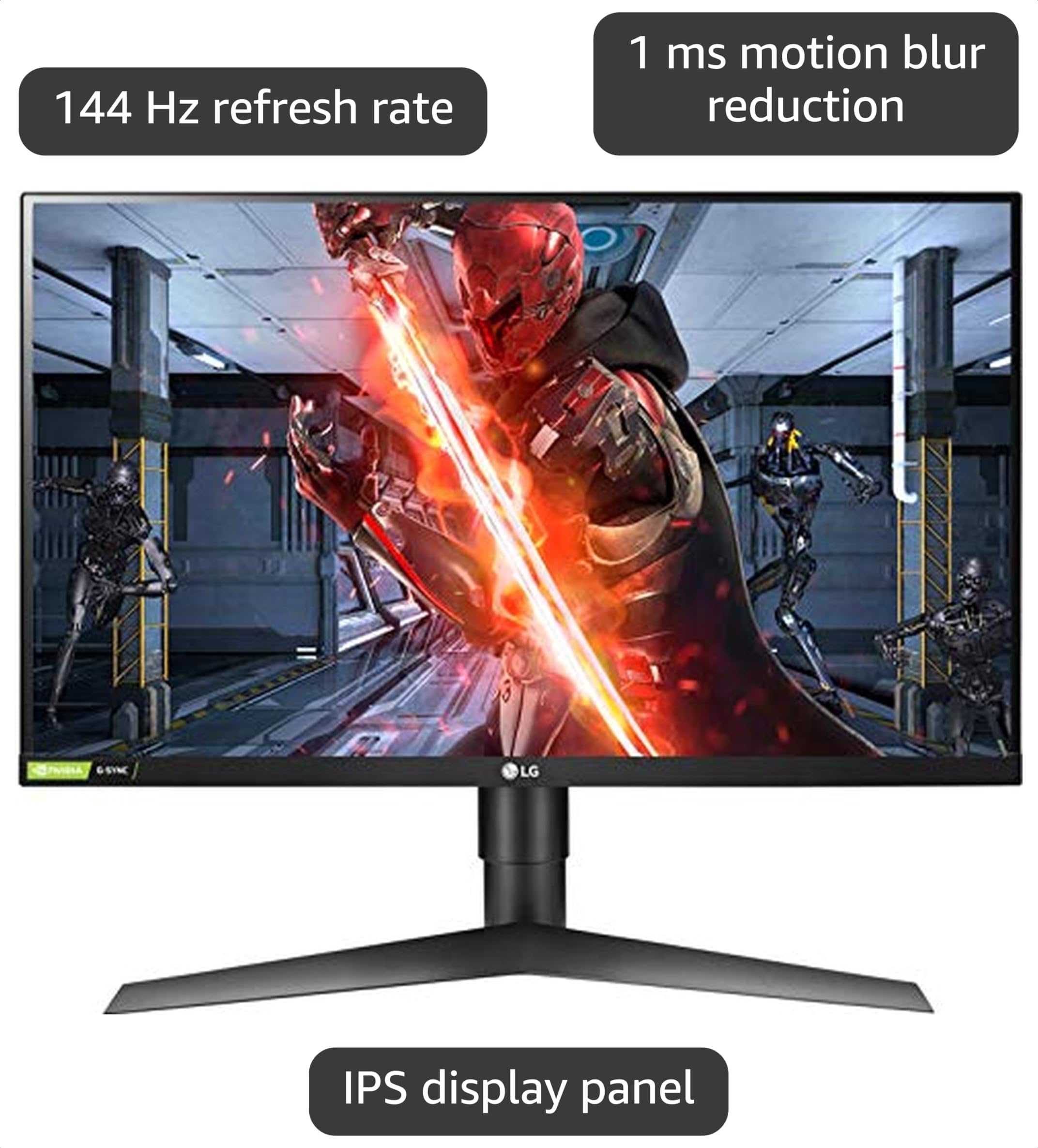 LG ゲーミングモニター　27インチ　144hz 27GL650F-B Amazon.com: LG 27GL650F-B 27