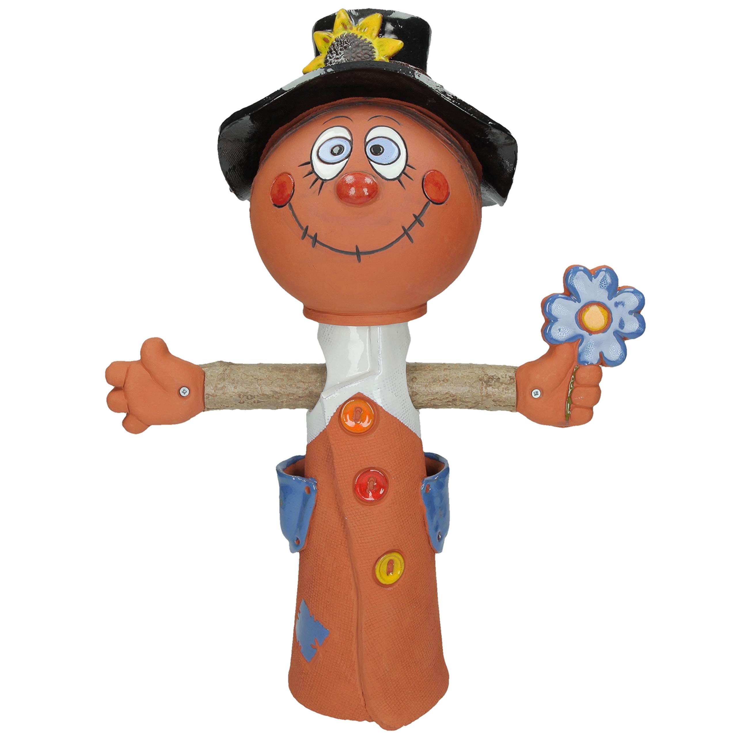 Ceramiczna dekoracja ogrodowa - 'Boy Scarecrow'