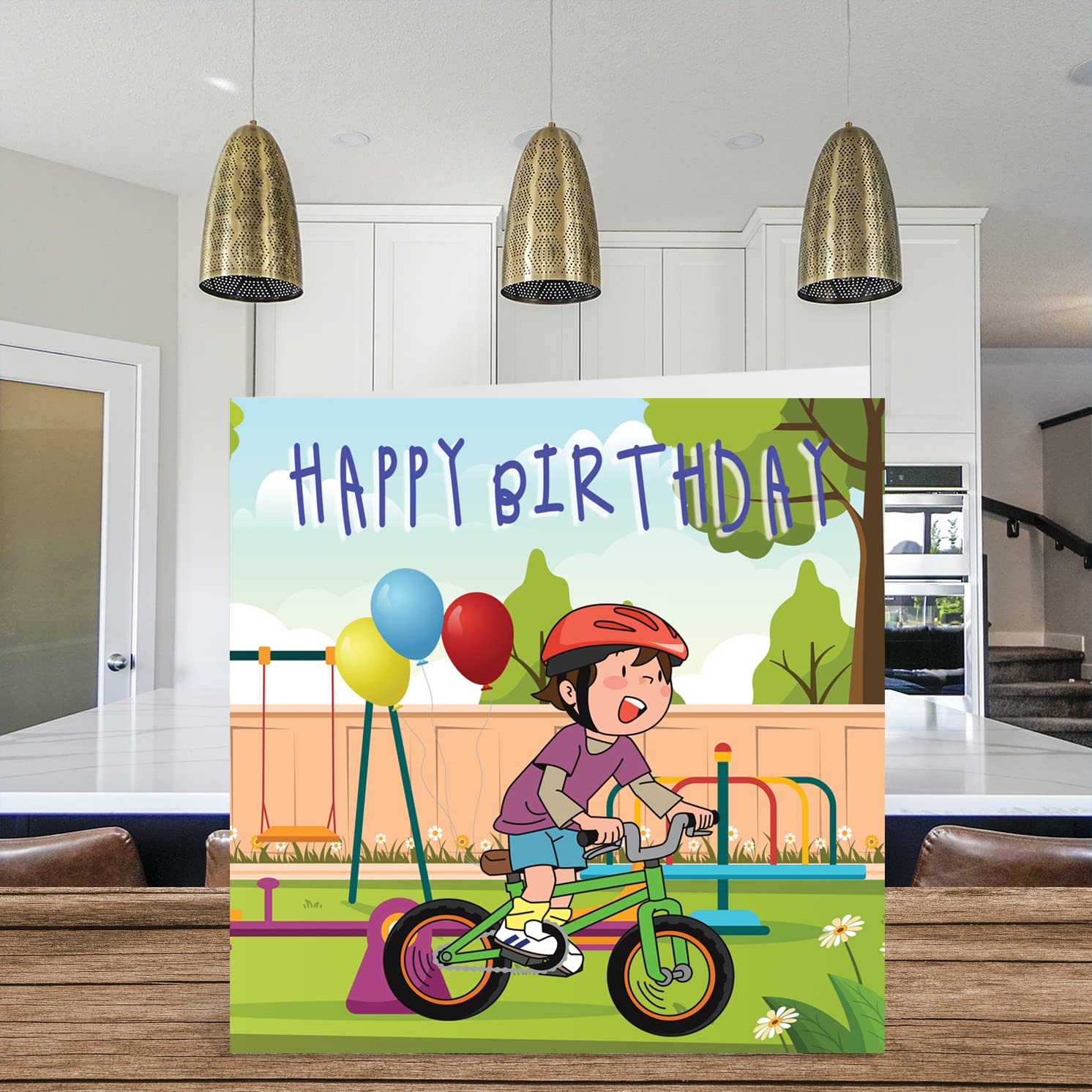 Biglietto Di Auguri Di Compleanno Con Bicicletta D'epoca / Stampa Artistica Di Biciclette (download Digitale) - Italia - Foto 1