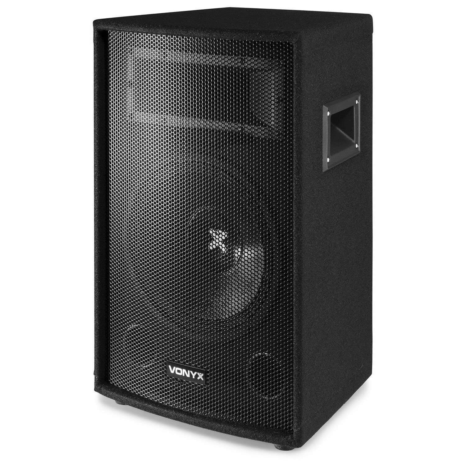 VONYX Pack SL10-2 × Enceintes Passives 10″ (1000 W Max) | Sono DJ Bar & Animation Pro | Haut-parleurs 2-Voies avec Poignées et Montage sur Pied