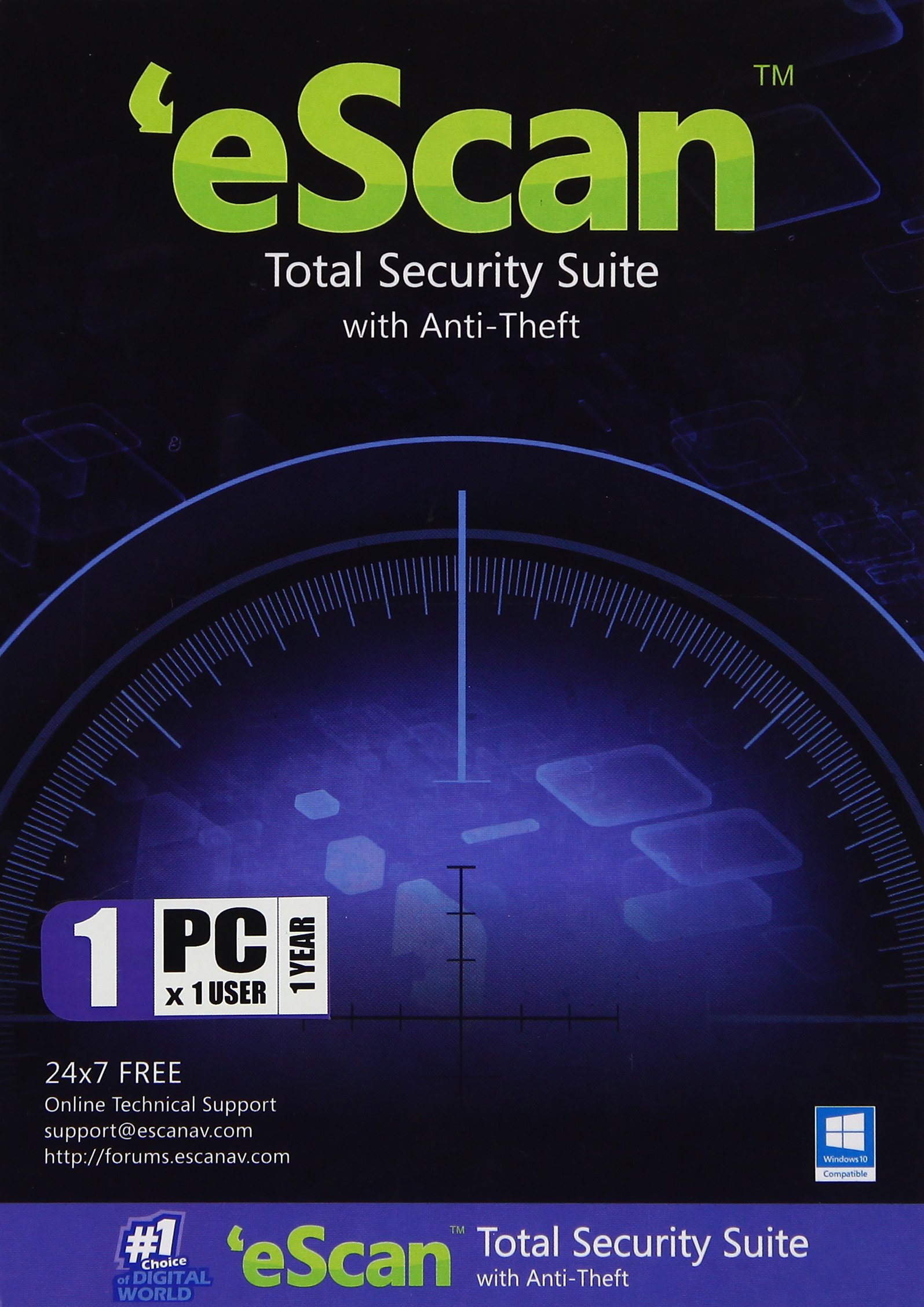 eScan Total Security Suite with Anti-Theft - 1 PC, 1 User, 1 Year (CD) (B00UP4B3VG) Amazon Price History, Amazon Price Tracker