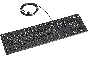 Wired Keyboard For Optimal Efficiency: Amazon Basics Low-Profile Wired USB Keyboard