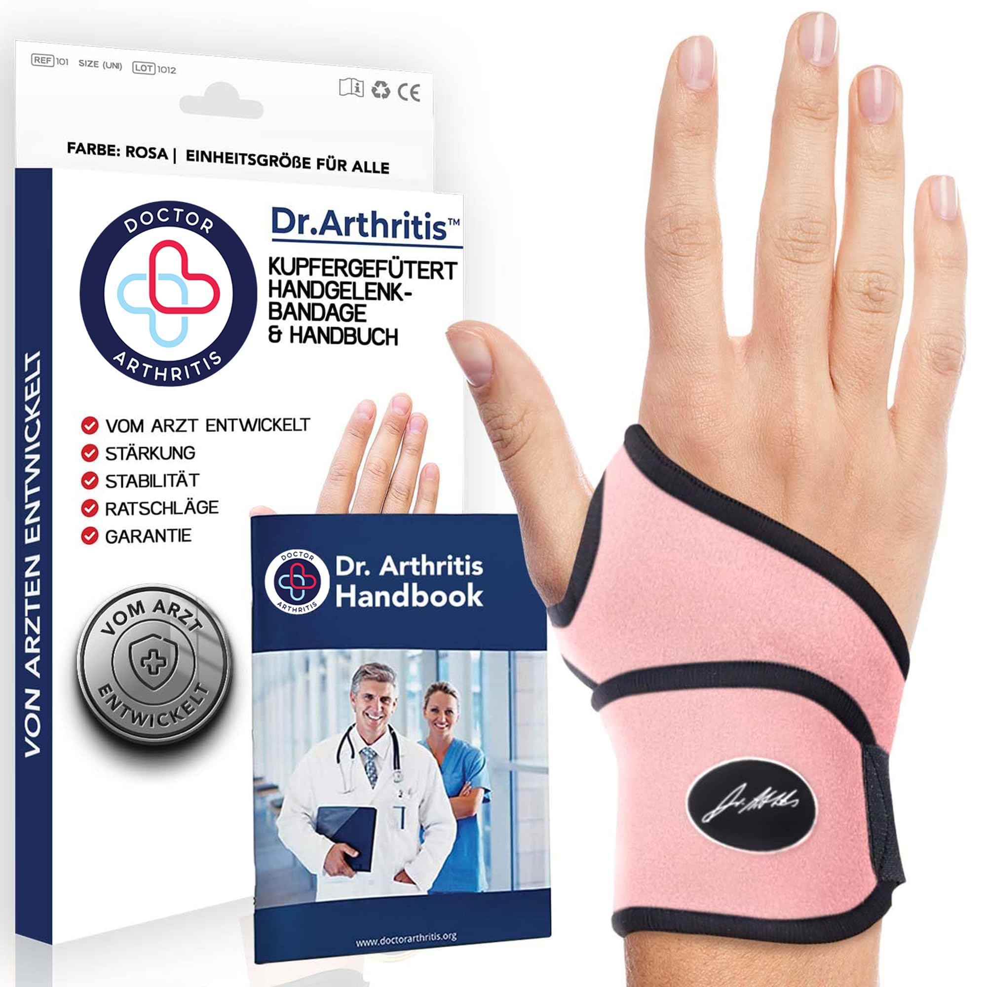 Dr. Arthritis Von Ärzten Entworfen, Leichte Handgelenk Bandage, Handgelenkstütze/Sehnenscheidenentzündung Bandage/Karpaltunnel Schiene, Handbandage Rechts/Links