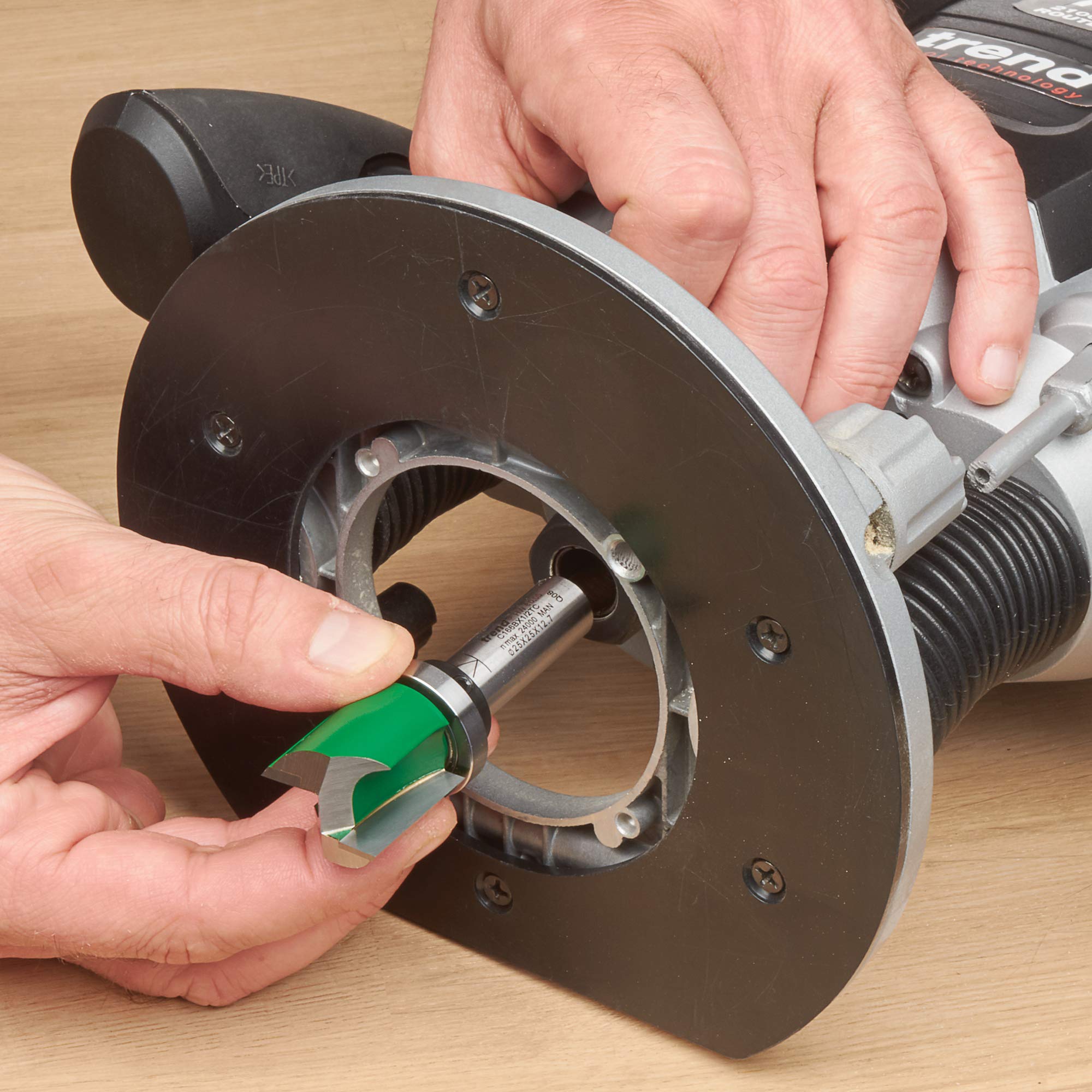 Trend CraftPro frez profilowy z prowadzeniem do frezarki górnowrzecionowej, trzpień 1/2 cala, średnica cięcia 25 mm i długość cięcia 25 mm, węglik spiekany (TCT), C166BX1/2TC