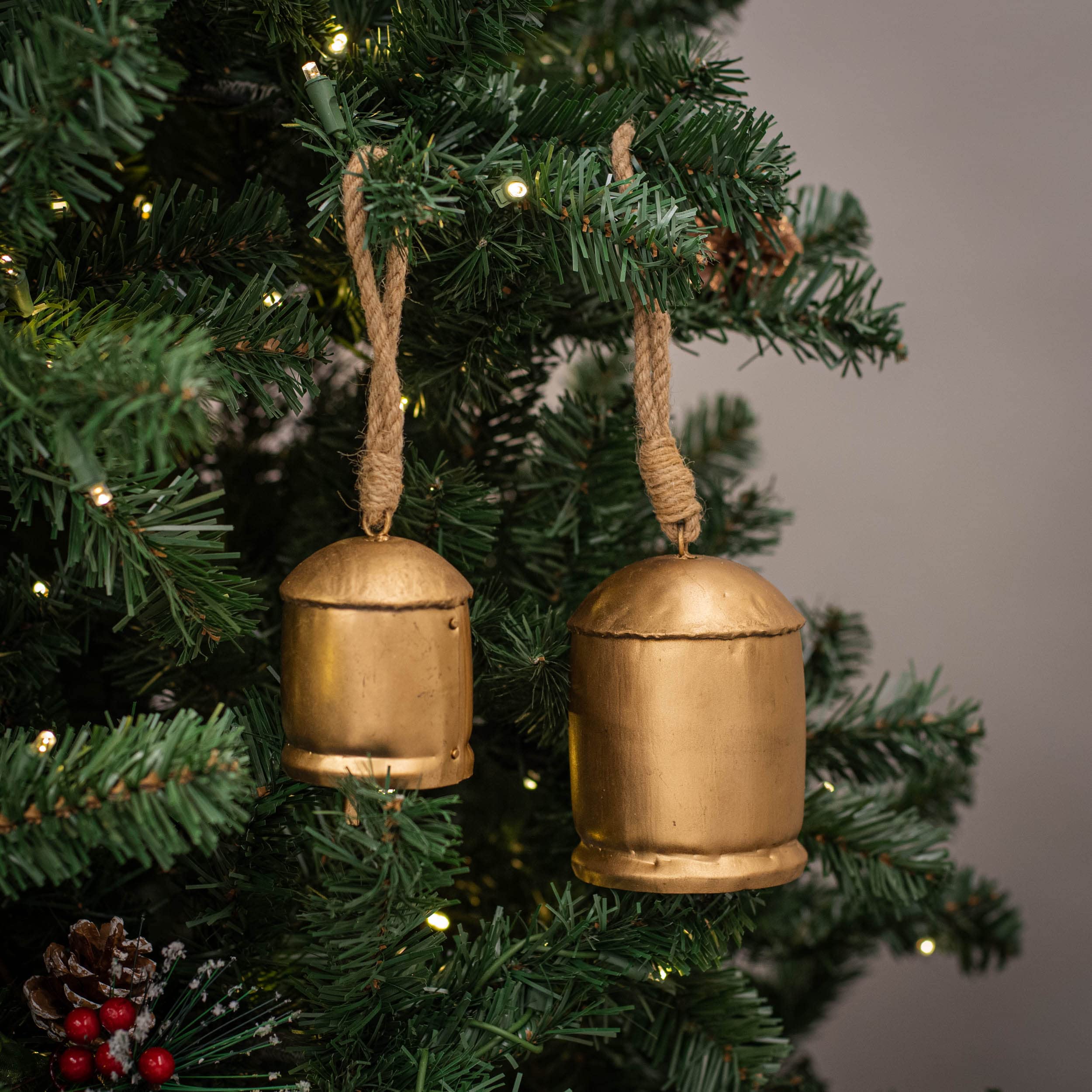 Amazon.com: RAZ Imports Vintage Cylinder Bell 4.5 Inch Gold Tone