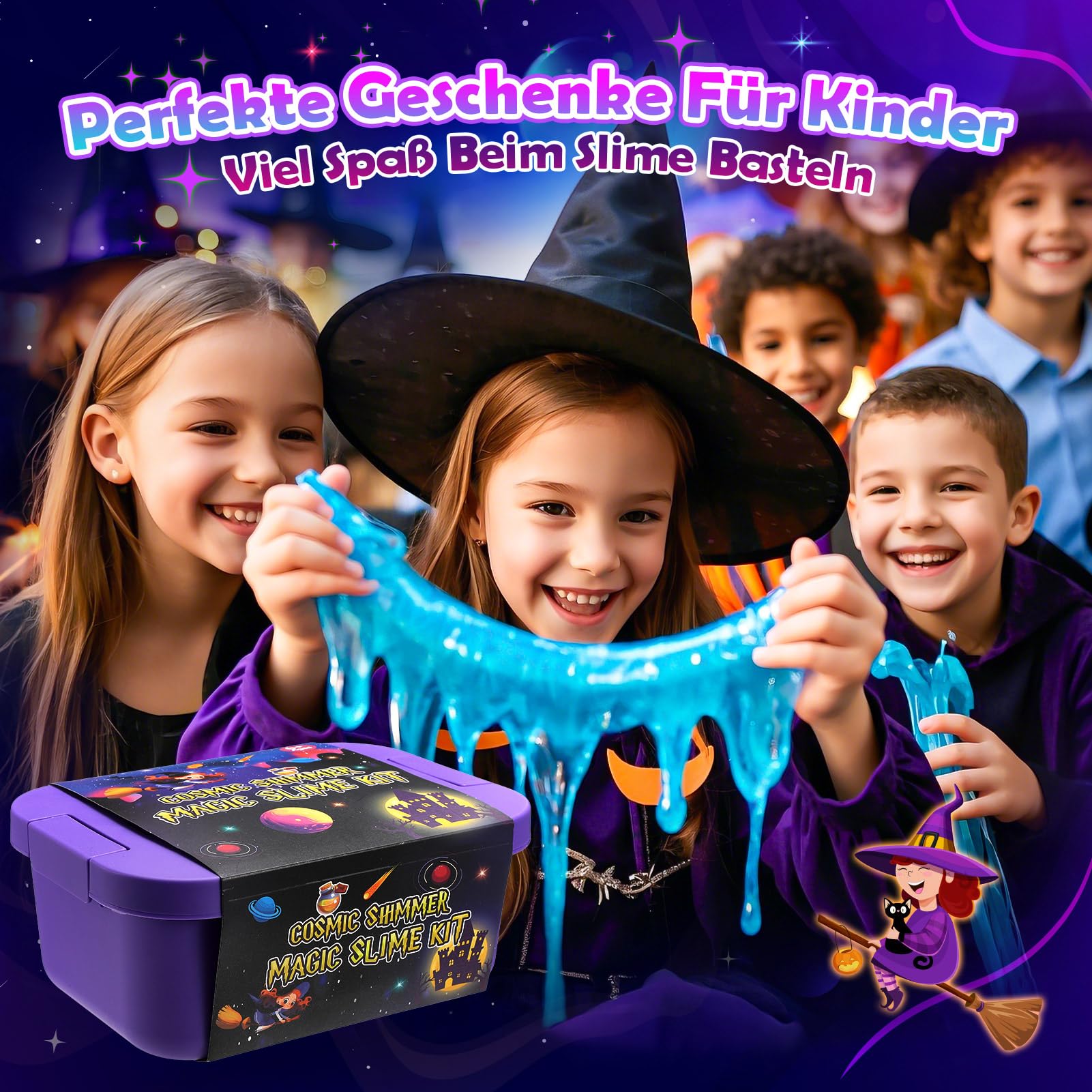 iKidiki Schleim Kinder, Geschenk Mädchen 6 7 8 9 10 11 12 Jahre Schleim Selber Machen Set Junge 6-12 Jahre Geschenkideen Slime Set Spielzeug ab 6-12 Jahre Jungen Geburtstagsgeschenk für Mädchen