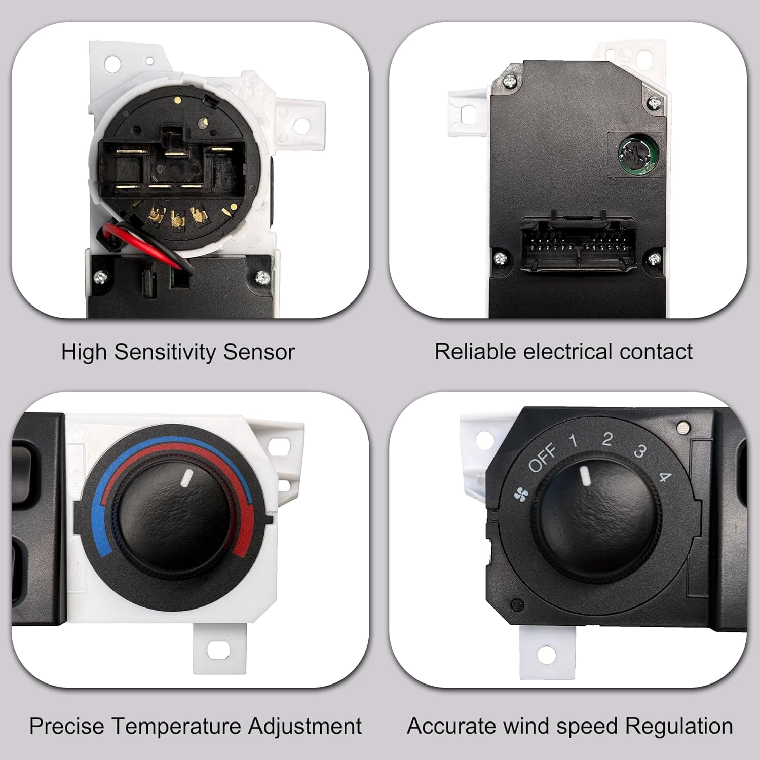 Climate Control Module 79600-S84-A01ZA & 599-268 Compatible with Honda Accord 1998-2000, Odyssey 1998-2004 - AC Heater Control Panel Replace 79600S84A01ZA