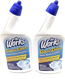 The Works Classic Clean Toilet Bowl Cleaner 2 Bottles 24 Fl Oz Each