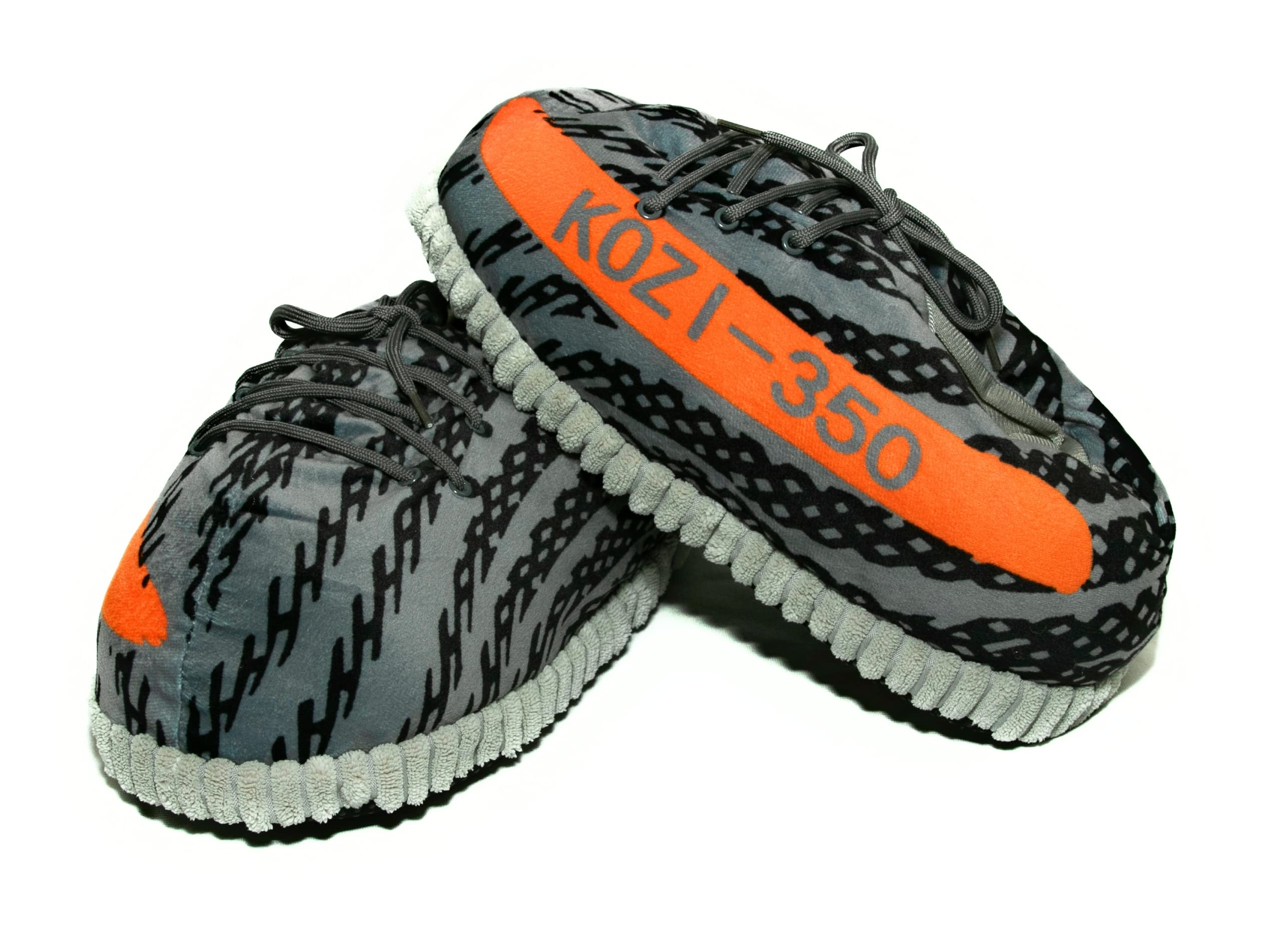 KZK KrazeKickz Sneaker Slippers for Adults - Fluffy Slides for Women & Men - Unisex