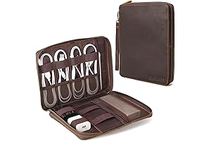 Polare Travel Cable Organizer Case in Full Grain Leather: The Epitome of Cable Management