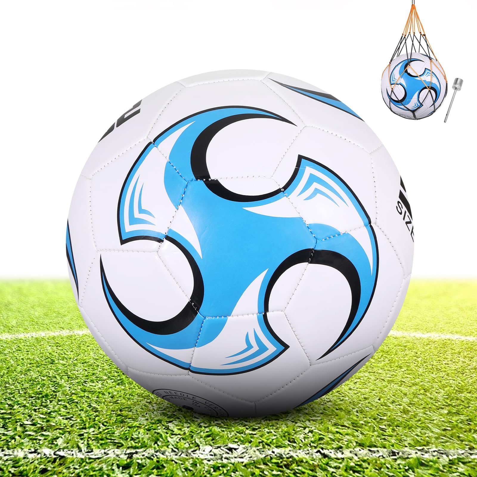 Soccer Ball Size 4 Explosion-proof Design Soccer Ball Indoor Outdoor Football for School Training Practice Boys Girls Toddlers Gift