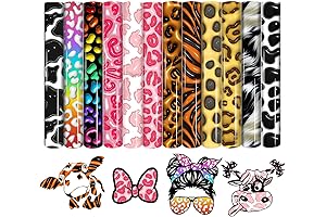 Cow Printed Iron on Vinyl Designs for T-Shirts