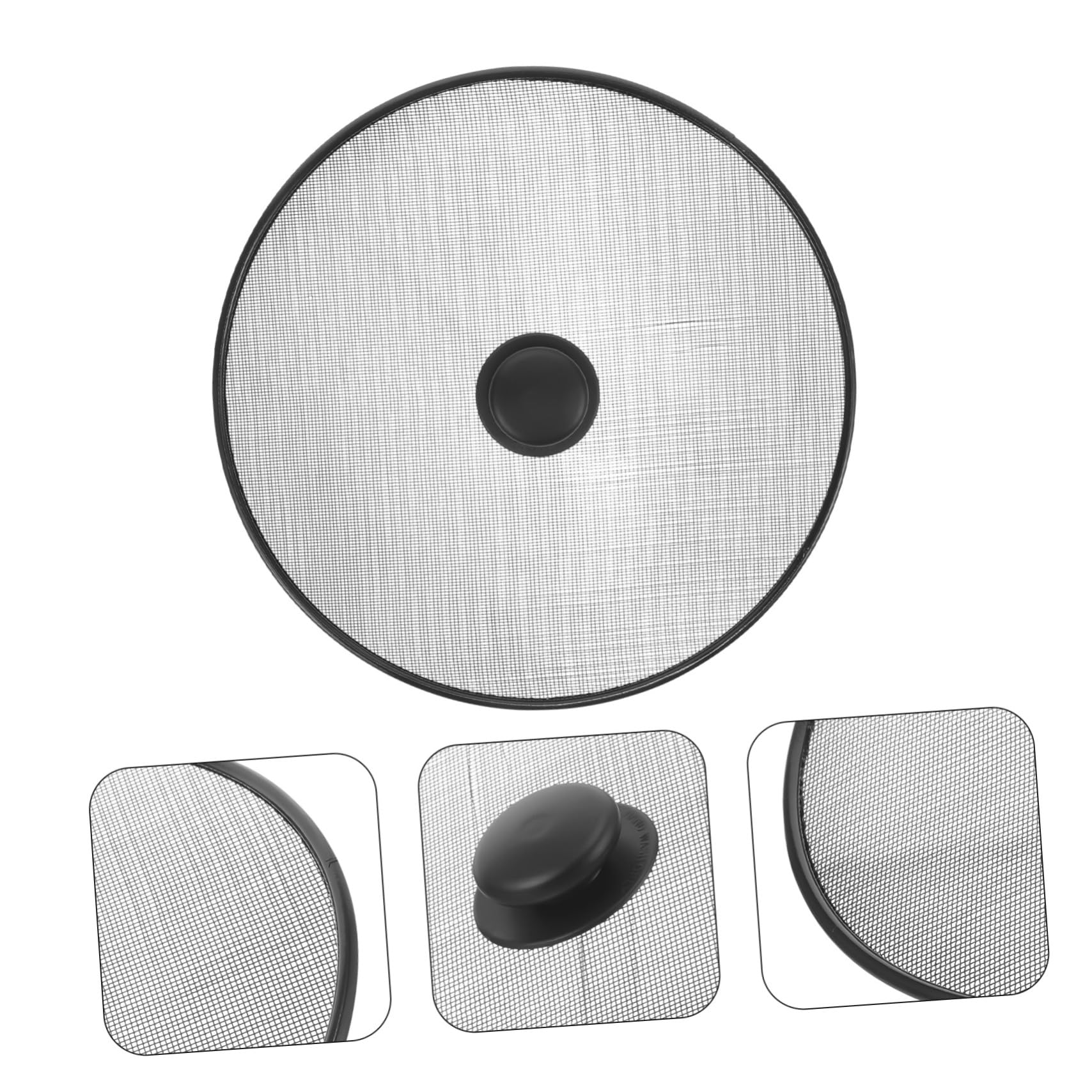 IMIKEYA 4 Pezzi Coperchio Della Pentola A Prova Di Casseruola Grasso Protezione Antispruzzi Olio Schermo Spruzzi Padella Spruzzi Spruzzo Padelle Spruzzo Nero Plastica