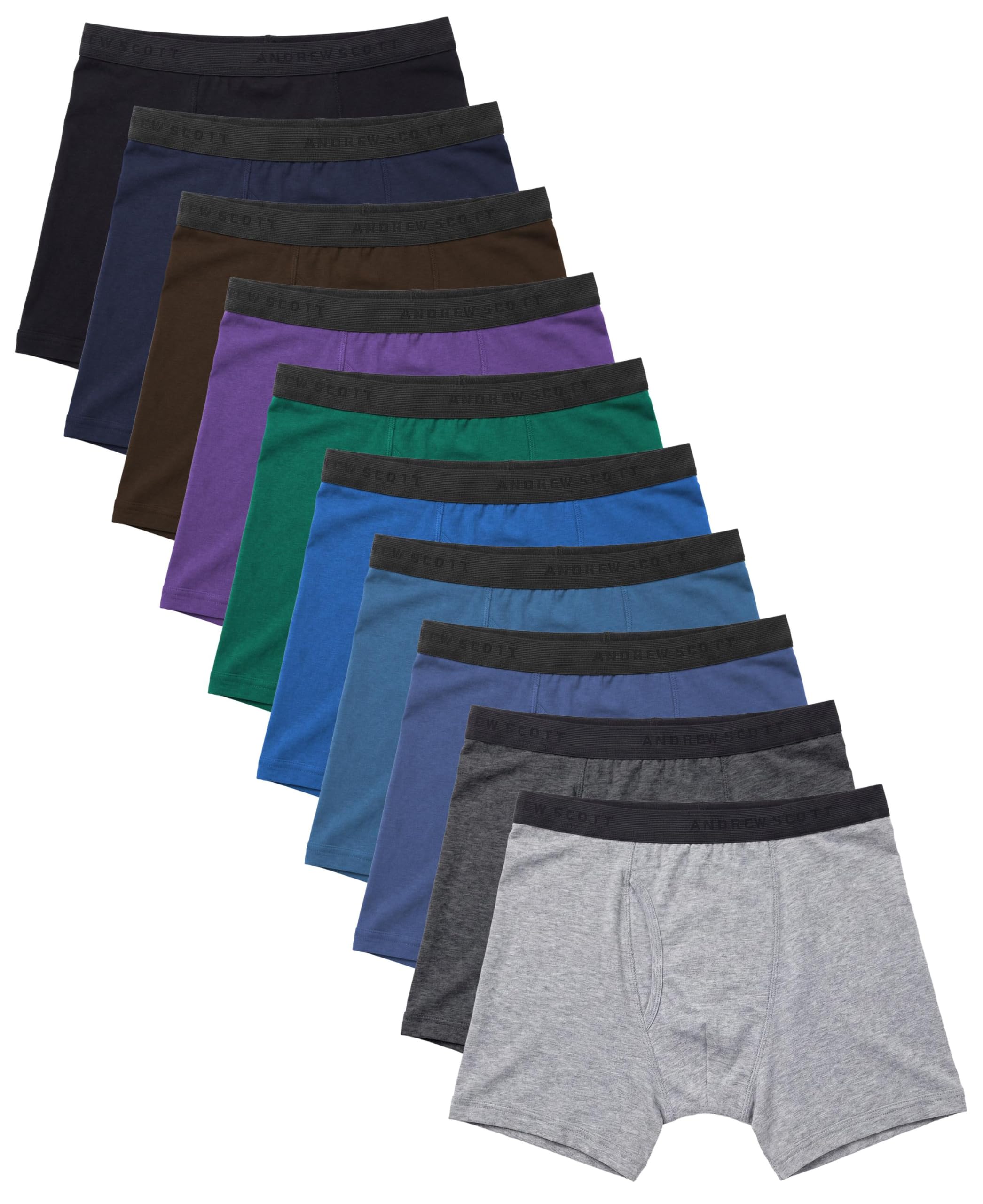 Andrew Scott Men's Cotton Boxer Briefs