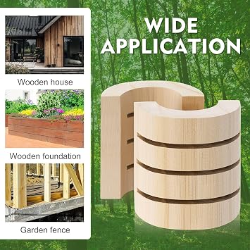 10 Pcs Termite Bait Station Monitoring Wood Replacement Insert Termite Stakes Bait Stations Wood Bases for Garden, Farms Monitoring System Detects Activity No Termiticide Included