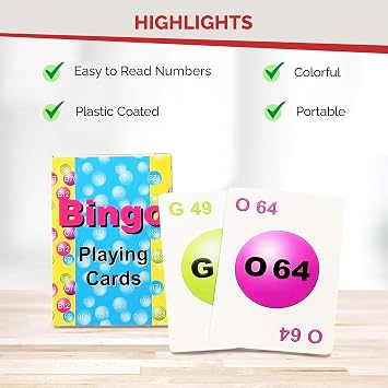 MR CHIPS Jam-Proof Master Board Bingo Card Slide with Shutters Plus Deck of Calling Cards