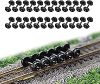Vista 8 de 24pcs POM Plastic 33'' Ruedas para Modelo Tren 1:87 HO Escala Rueda HP28 (escala HO)