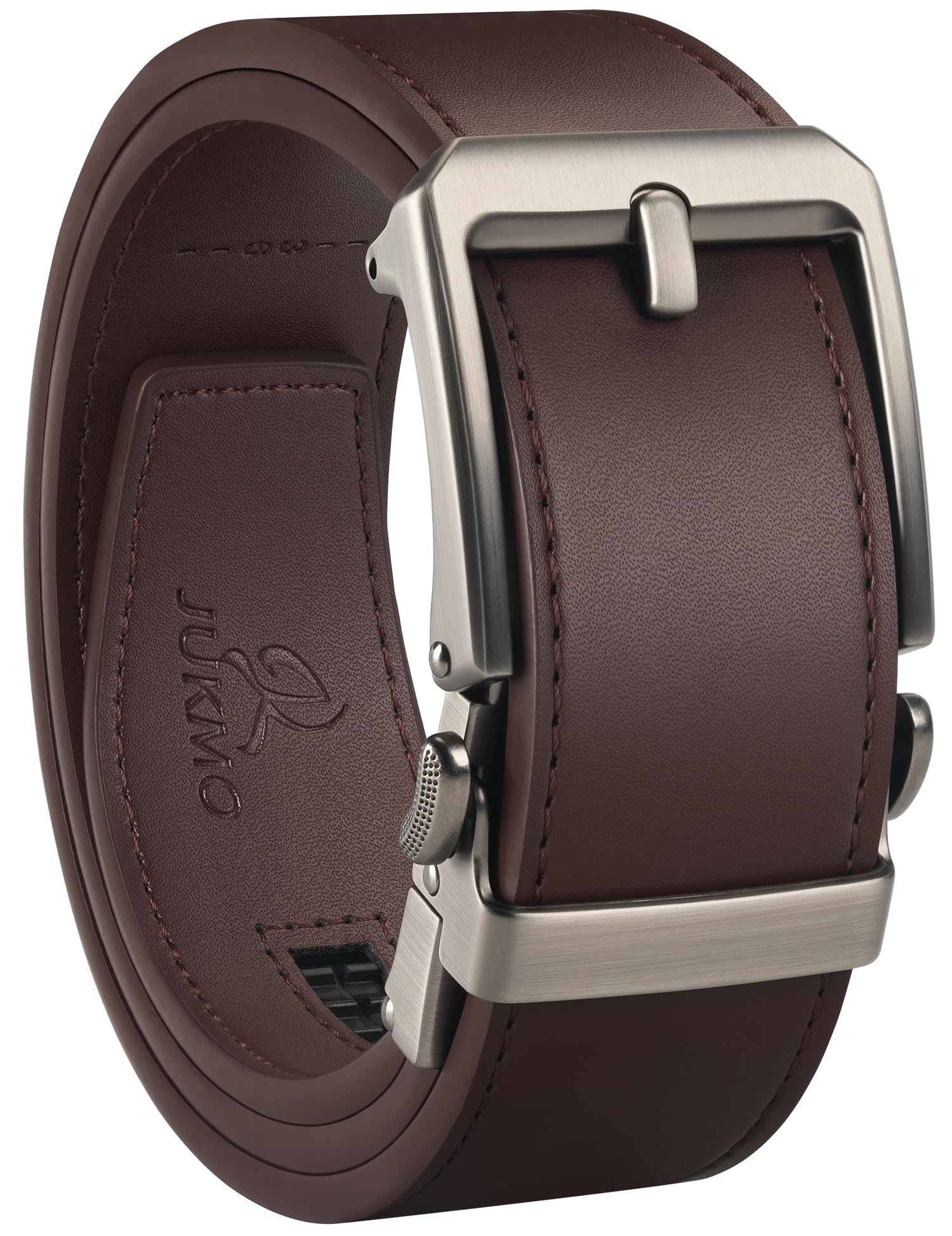 JUKMO 1.5“ (38mm) Leder-Ratschengürtel für Männer in Geschenkbox