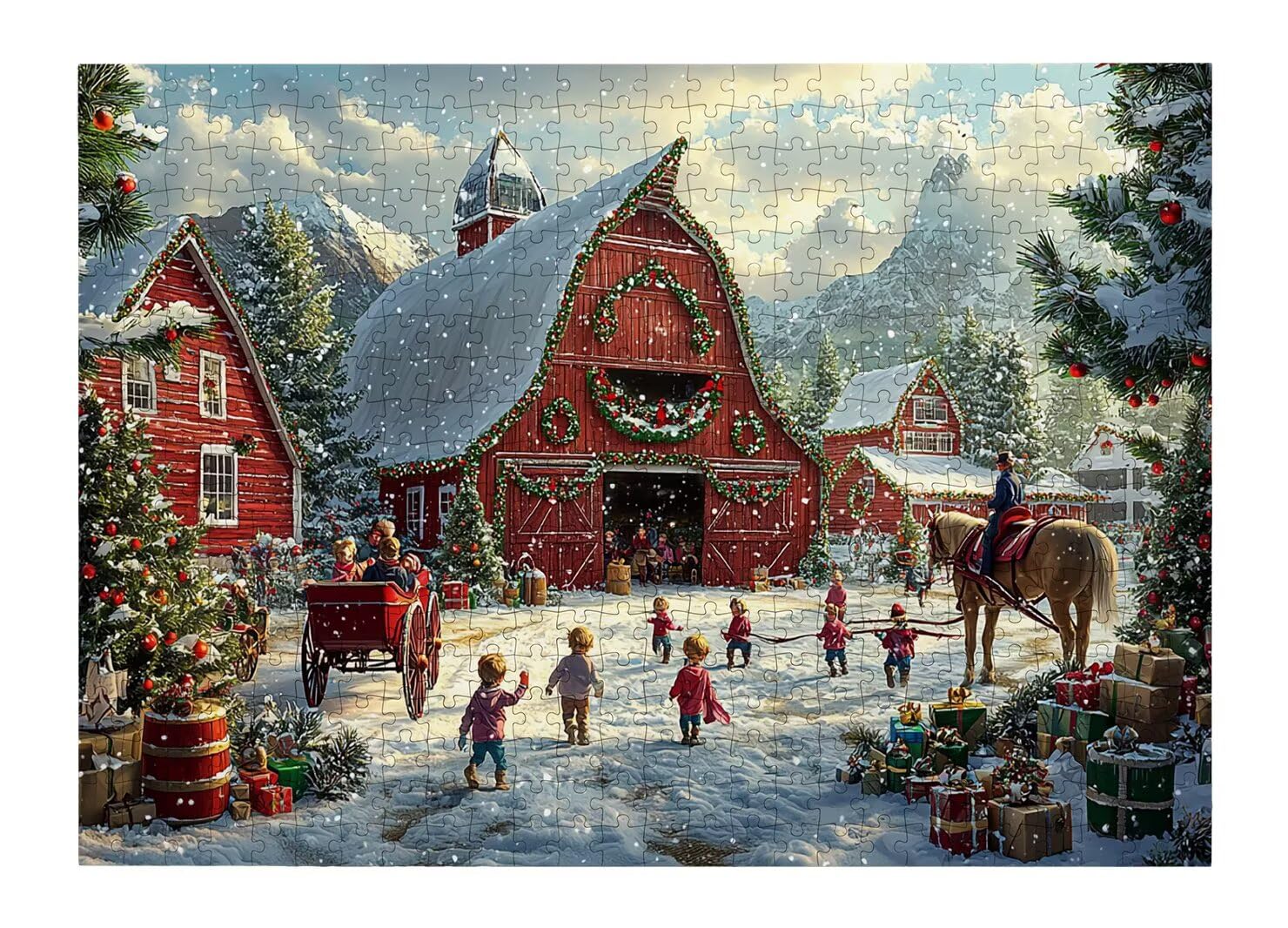 Puzzle 1000 Pièces Adultes, Puzzle Noël Impossibles pour Adultes -4600