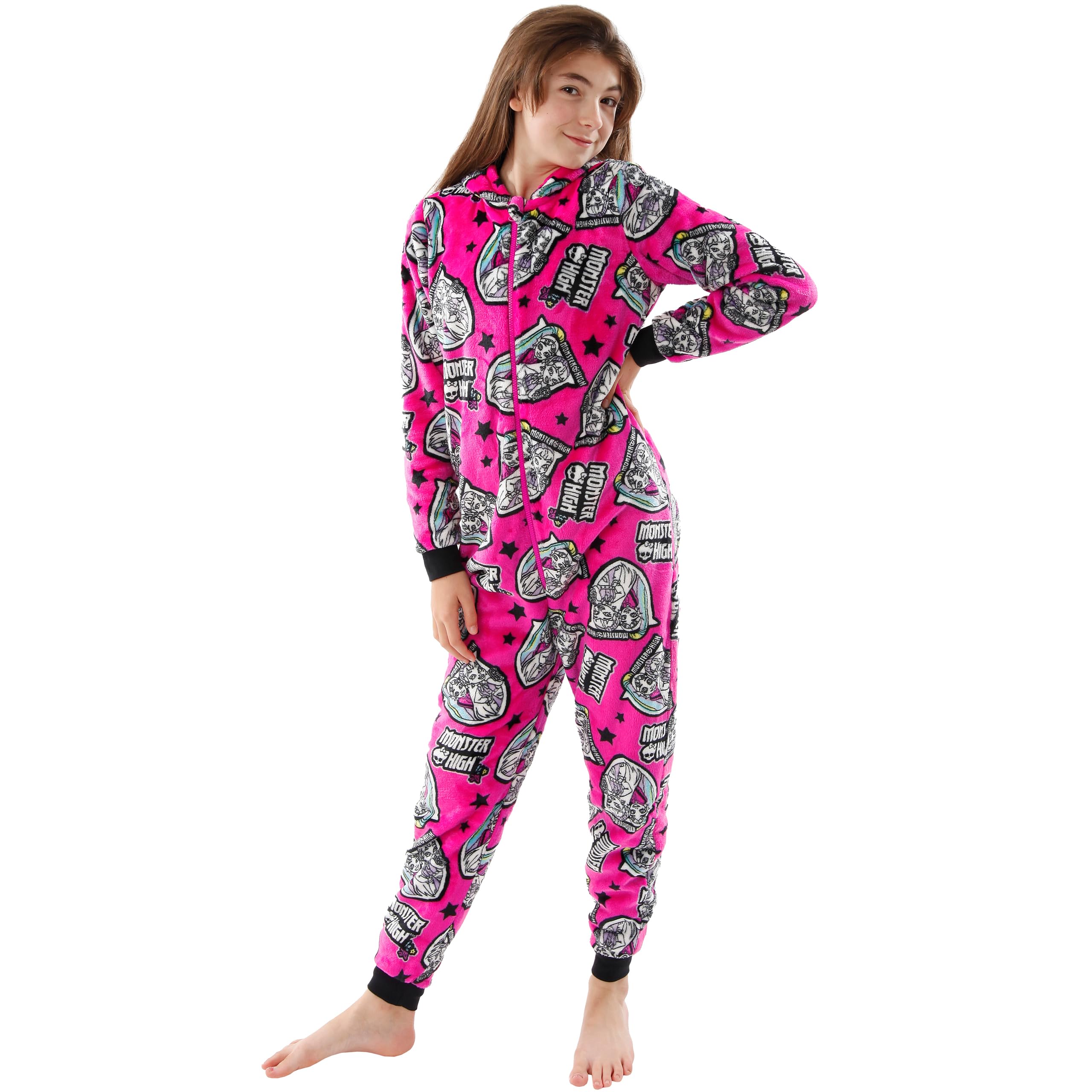 Monster High Onesie | Fleece Onesie Für Mädchen | Mädchen Schlafanzug