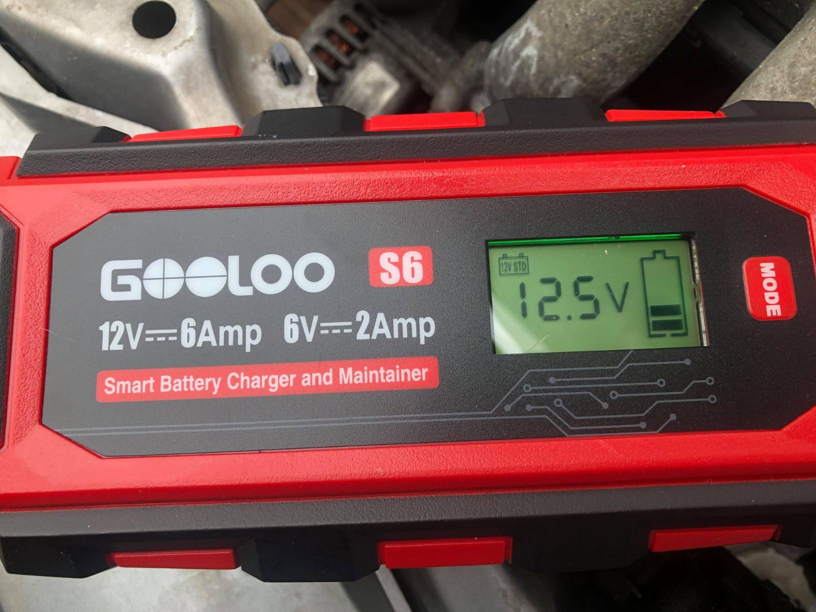 GOOLOO 10Amp Car Battery Charger, 6V and 12V Fully Automatic Battery