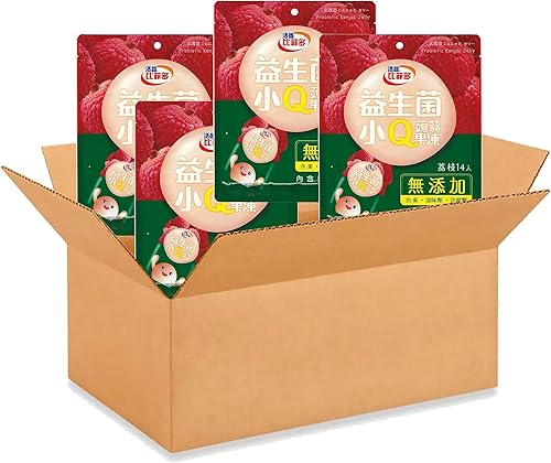Gelatina Konjac con sabor a lichi 9.87 onzas Q Jelly Bifido Probiótico Delicioso y nutritivo aperitivo para niños