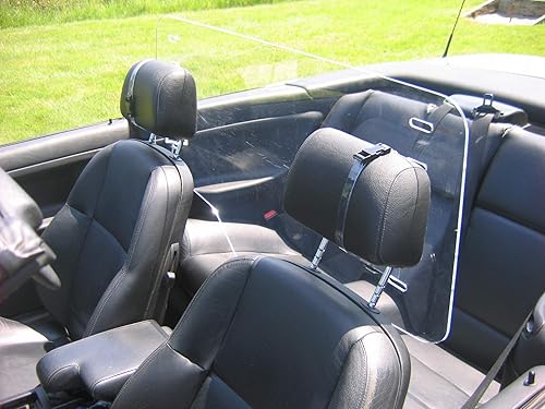 # 1 Clk Parabrisas Deflector de viento Parabrisas Windstop, tamaño grande, compatible con Mercedes CLK