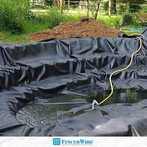 Miniatura 6 de CAPHAUS Lámina de plástico negro de 4 mil, rollo de lámina de plástico resistente, lona de plástico negra, lámina de plástico de barrera de vapor de